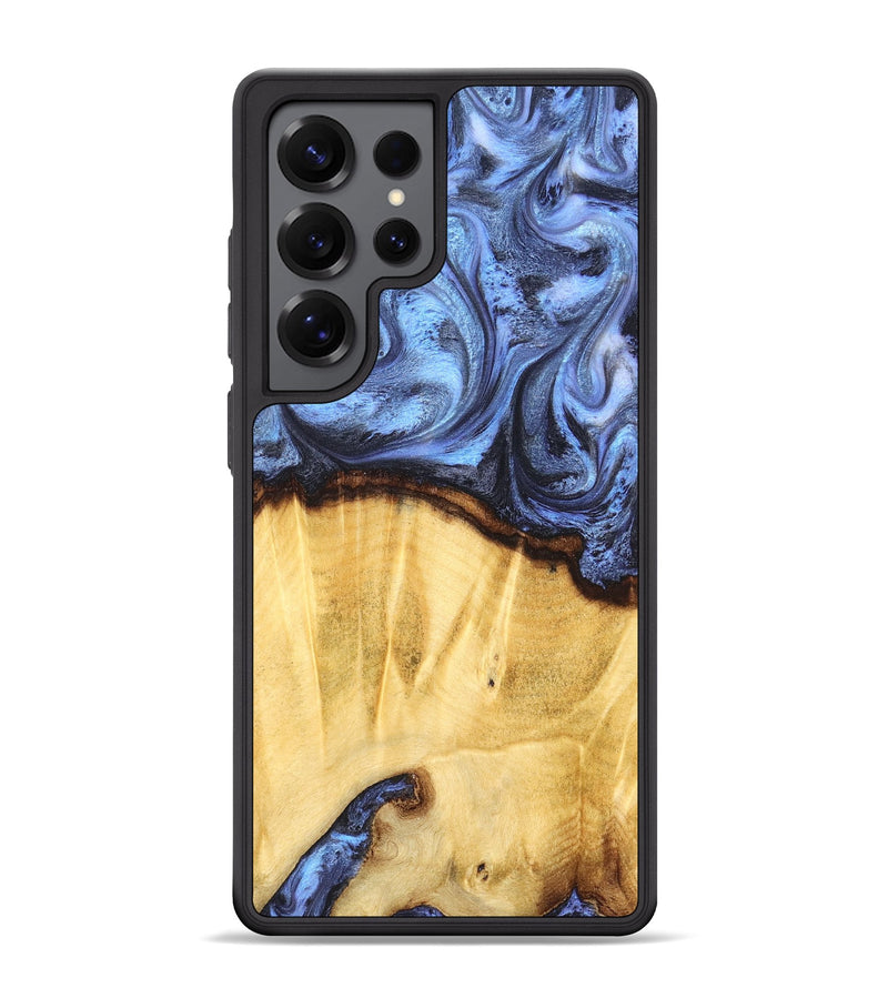 Galaxy S25 Ultra Wood Phone Case - Brenden (Blue, 827364)