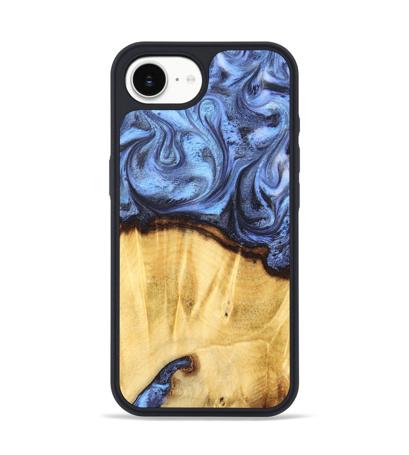 iPhone 17e Wood Phone Case - Brenden (Blue, 827364)