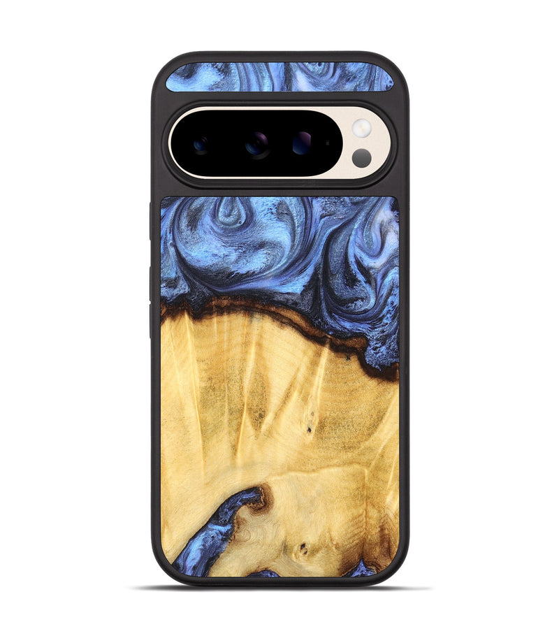 Pixel 10 Wood Phone Case - Brenden (Blue, 827364)