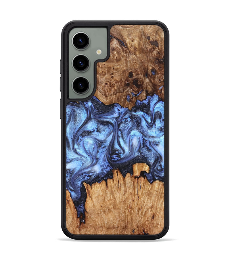 Galaxy S24 Plus Wood Phone Case - Tanesha (Blue, 827365)