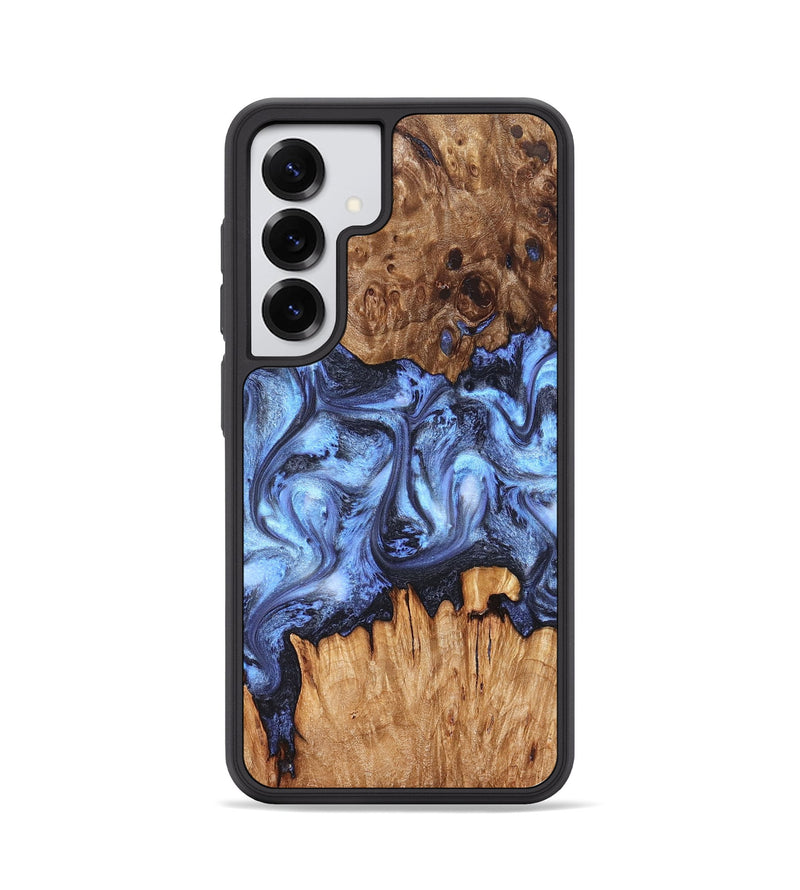 Galaxy S25 Wood Phone Case - Tanesha (Blue, 827365)