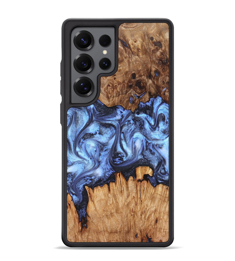 Galaxy S25 Ultra Wood Phone Case - Tanesha (Blue, 827365)