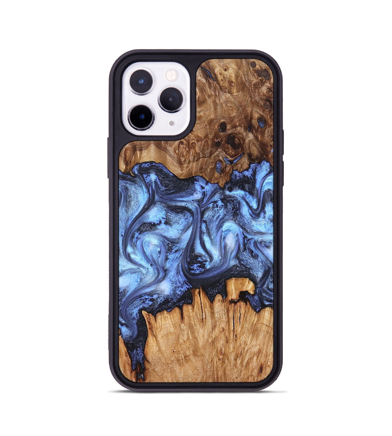 iPhone 11 Pro Wood Phone Case - Tanesha (Blue, 827365)