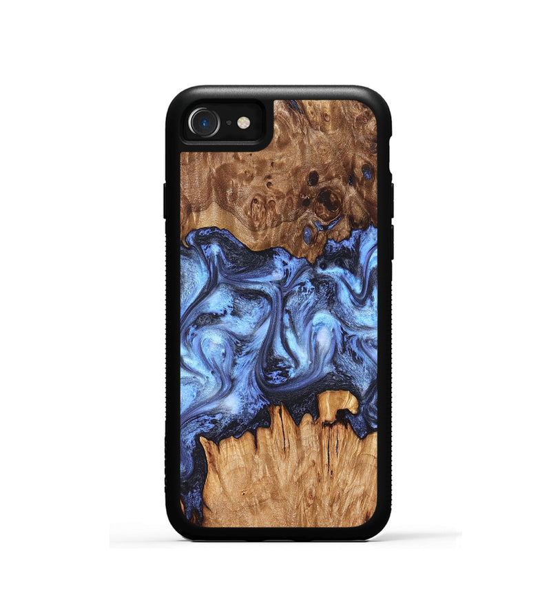 iPhone SE Wood Phone Case - Tanesha (Blue, 827365)