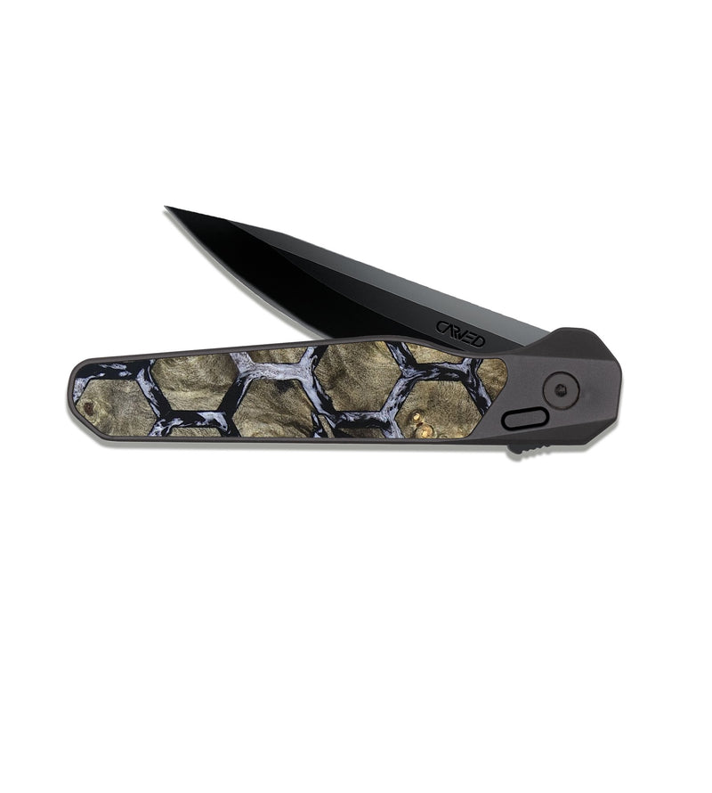 EDC Dark Slate Wood Pocket Knife - Fabian (Pattern, 827367)