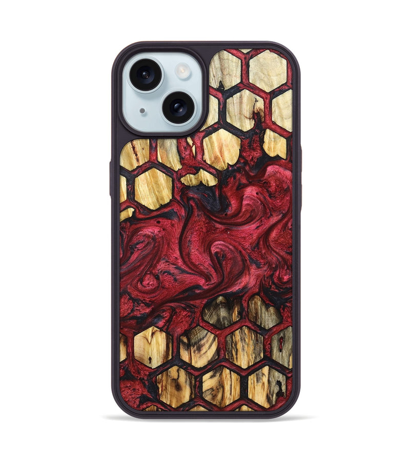 iPhone 15 Wood Phone Case - Freida (Pattern, 827368)