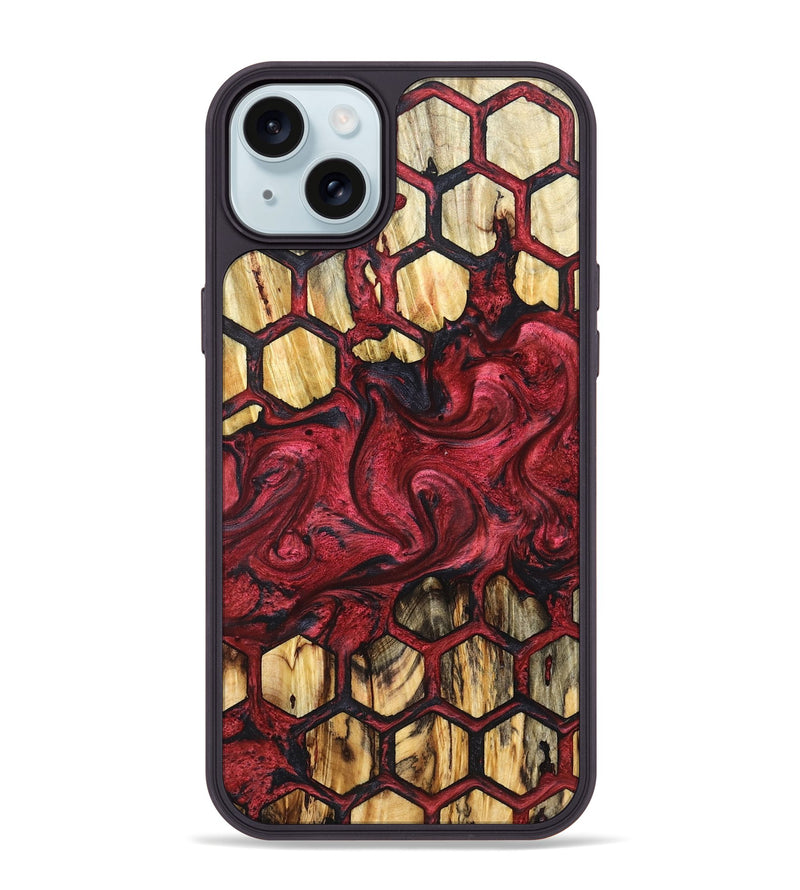 iPhone 15 Plus Wood Phone Case - Freida (Pattern, 827368)