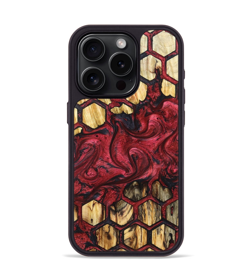 iPhone 15 Pro Wood Phone Case - Freida (Pattern, 827368)