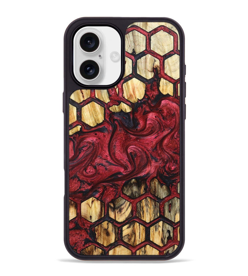 iPhone 16 Plus Wood Phone Case - Freida (Pattern, 827368)