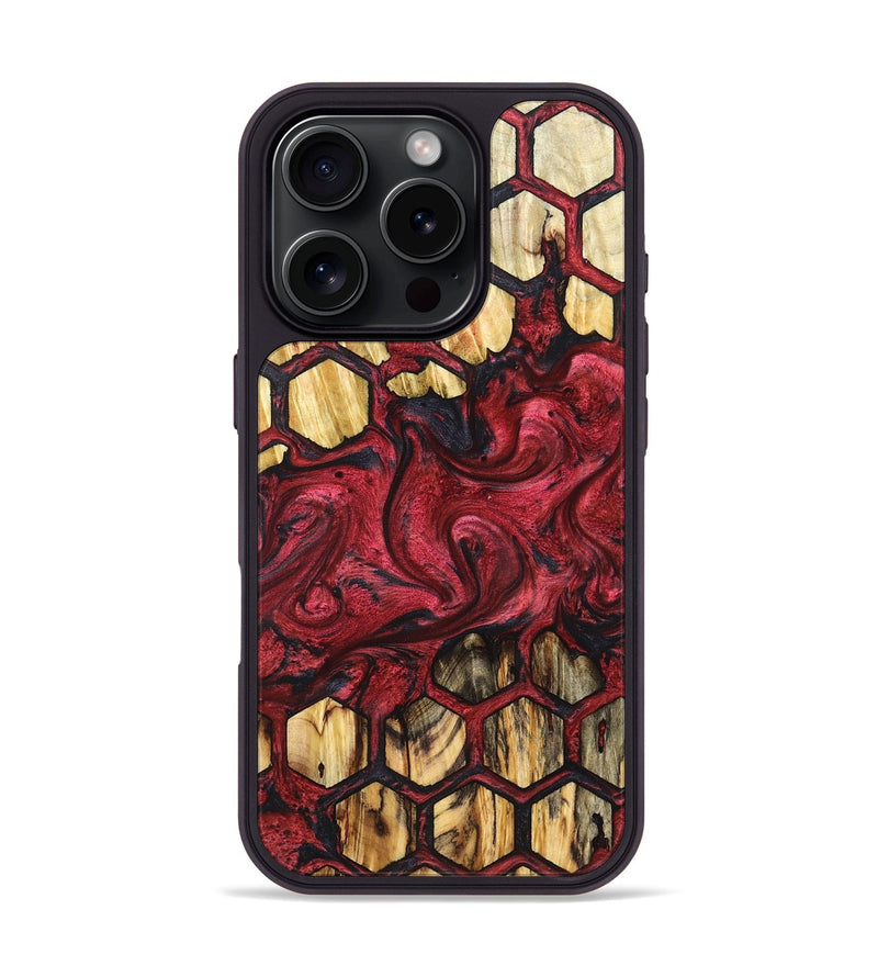iPhone 16 Pro Wood Phone Case - Freida (Pattern, 827368)