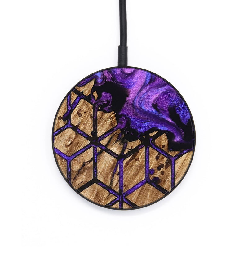Circle Wood Wireless Charger - Deonte (Pattern, 827369)