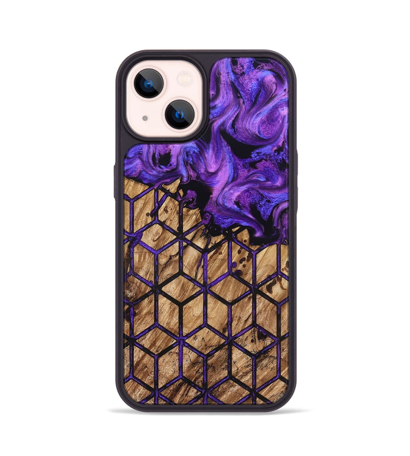 iPhone 14 Wood Phone Case - Deonte (Pattern, 827369)