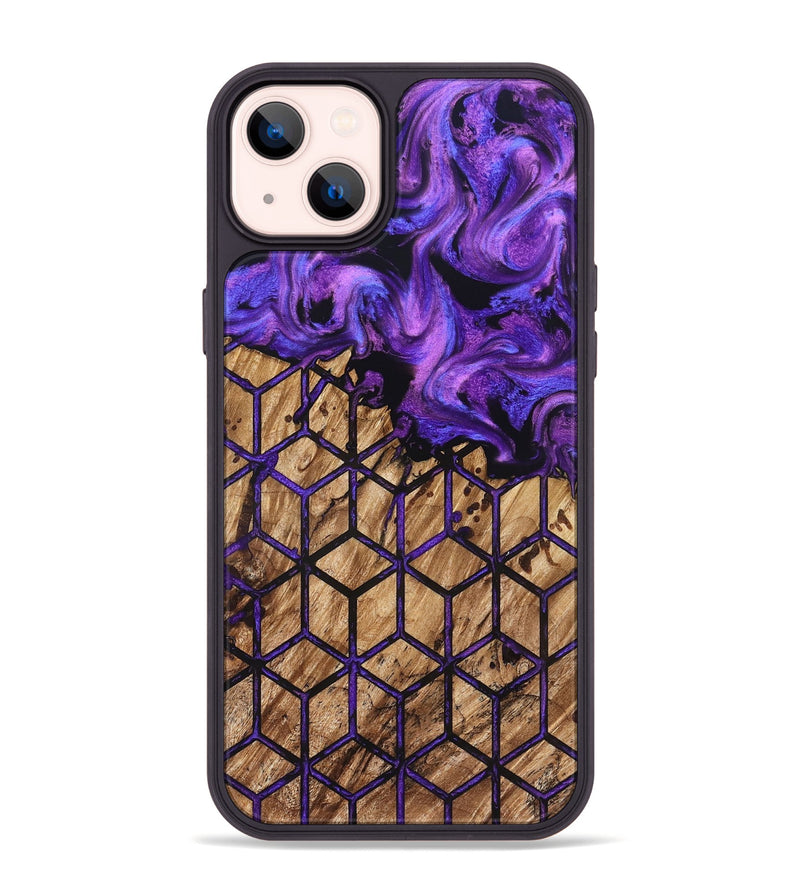 iPhone 14 Plus Wood Phone Case - Deonte (Pattern, 827369)