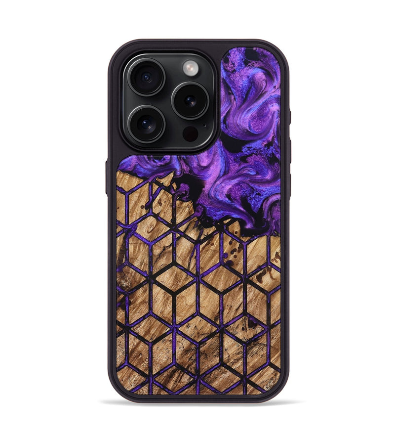 iPhone 15 Pro Wood Phone Case - Deonte (Pattern, 827369)