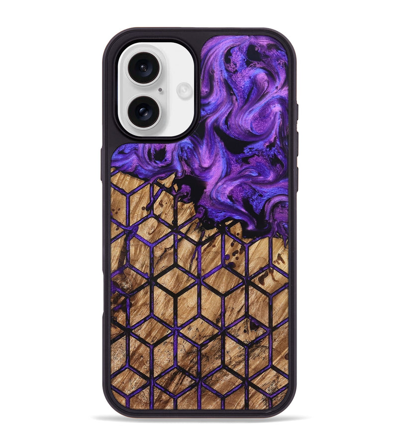 iPhone 16 Plus Wood Phone Case - Deonte (Pattern, 827369)
