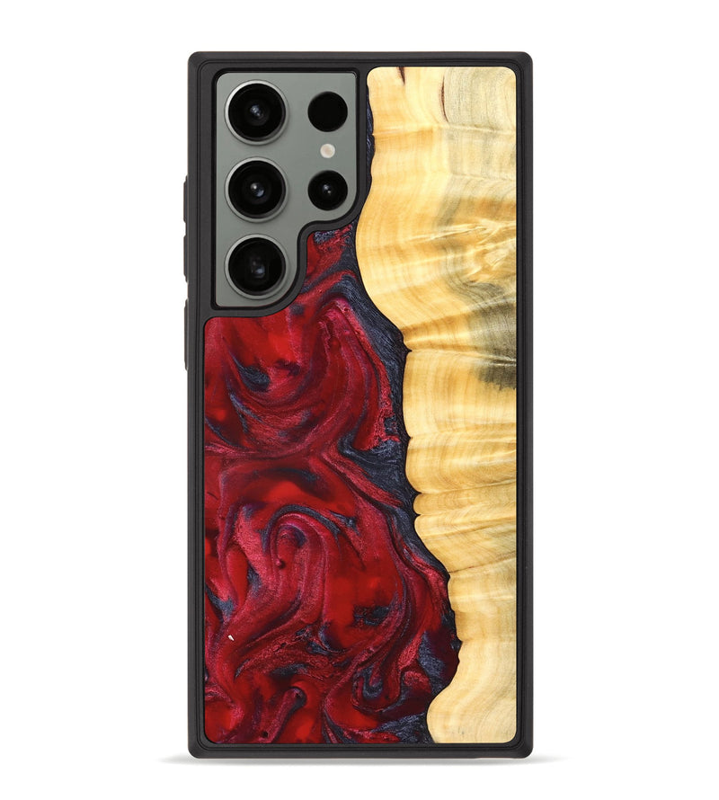 Galaxy S23 Ultra Wood Phone Case - Paulina (Red, 827370)