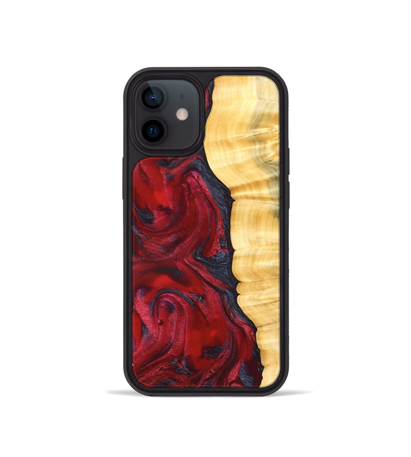iPhone 12 mini Wood Phone Case - Paulina (Red, 827370)