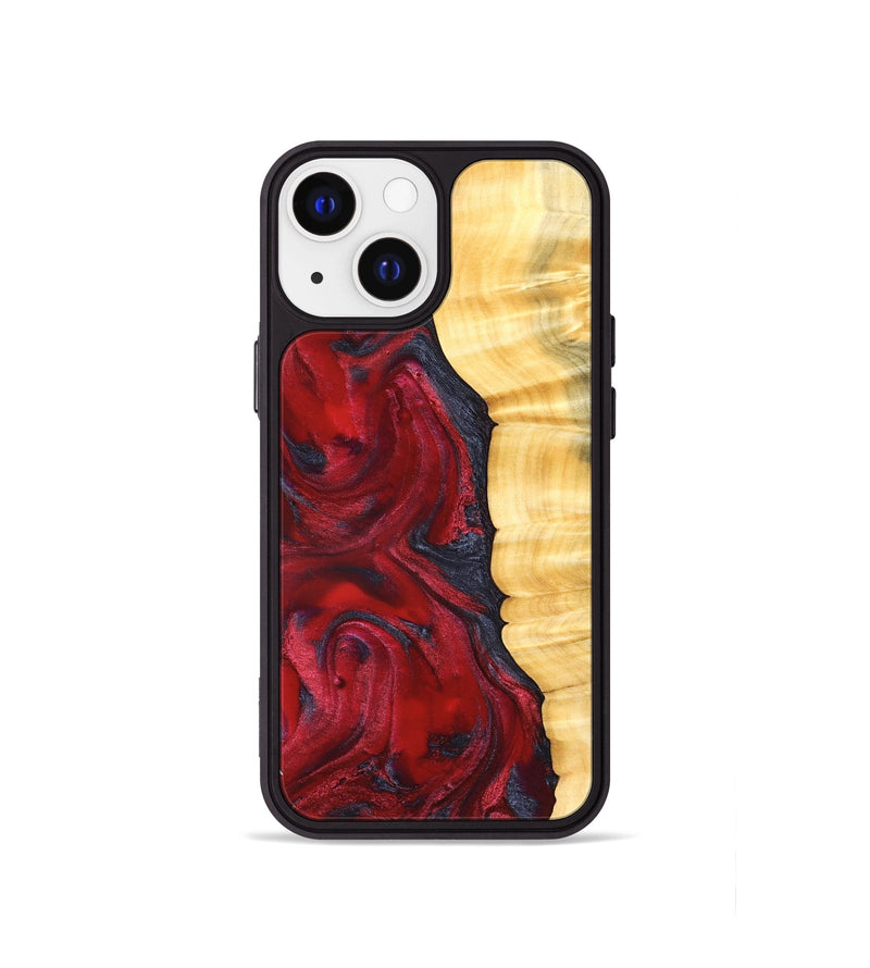 iPhone 13 mini Wood Phone Case - Paulina (Red, 827370)