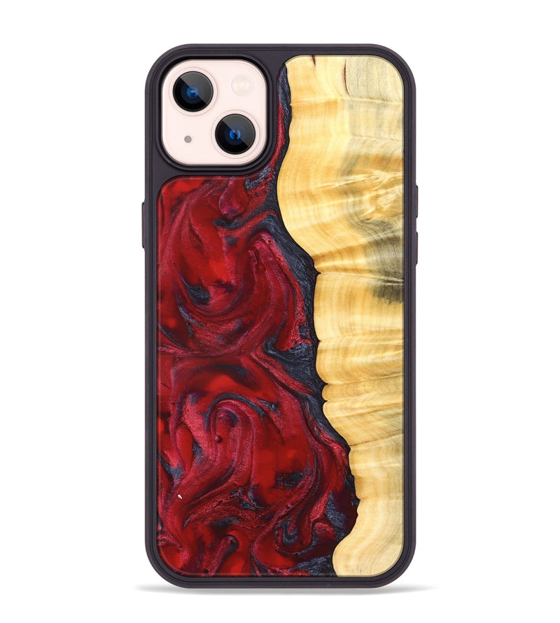 iPhone 14 Plus Wood Phone Case - Paulina (Red, 827370)