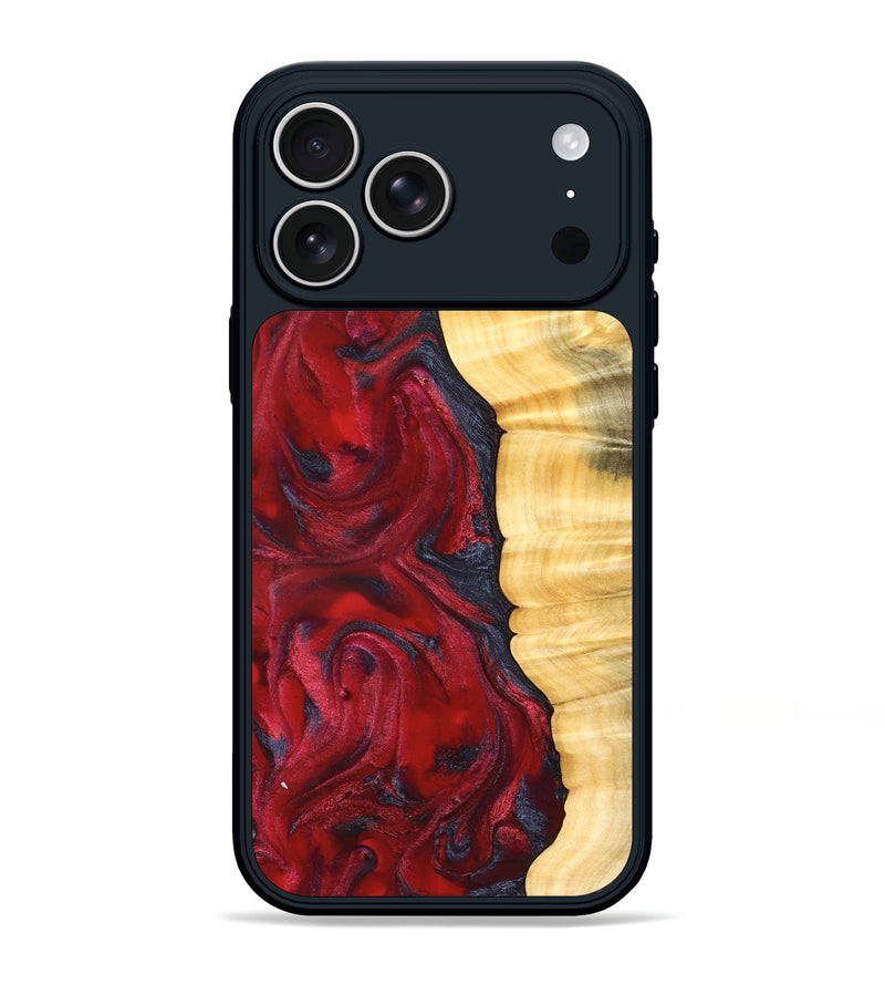 iPhone 17 Pro Max Wood Phone Case - Paulina (Red, 827370)