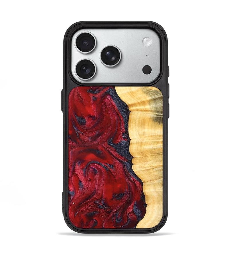 iPhone 18 Pro Wood Phone Case - Paulina (Red, 827370)