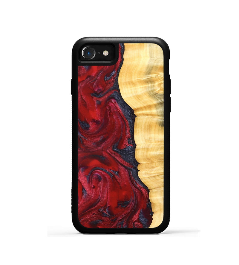 iPhone SE Wood Phone Case - Paulina (Red, 827370)