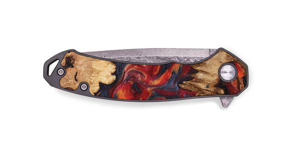 EDC Wood Pocket Knife - Silas (Red, 827372)