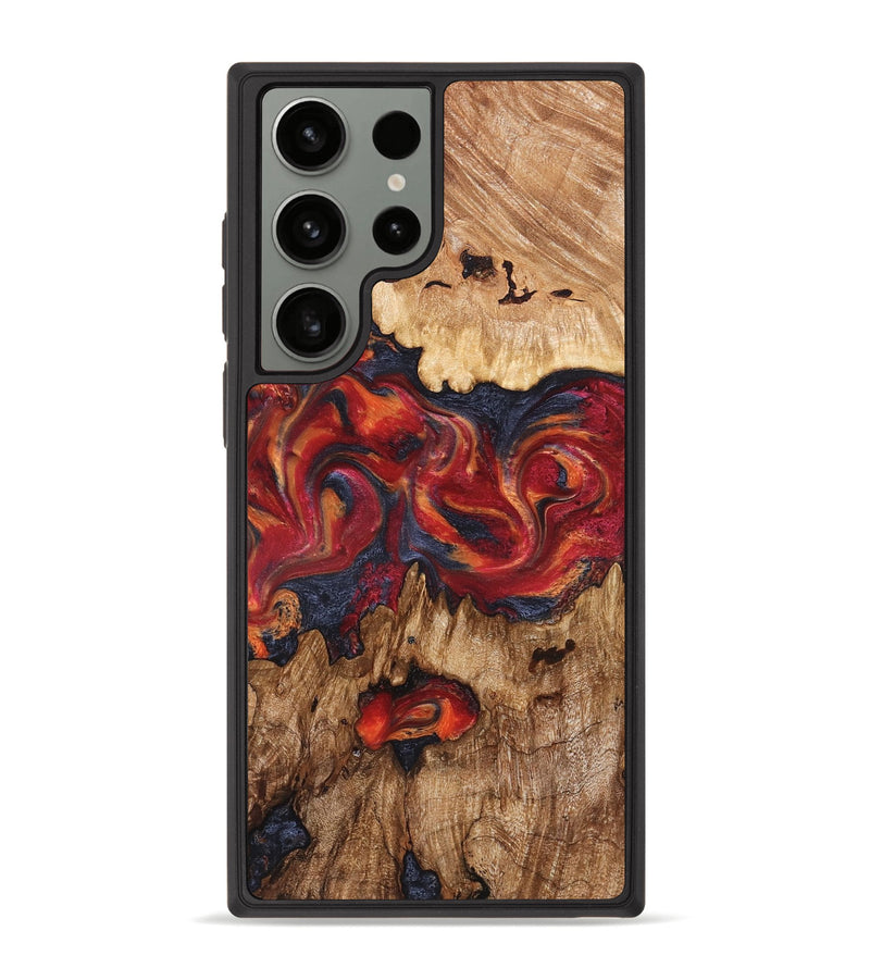 Galaxy S23 Ultra Wood Phone Case - Silas (Red, 827372)