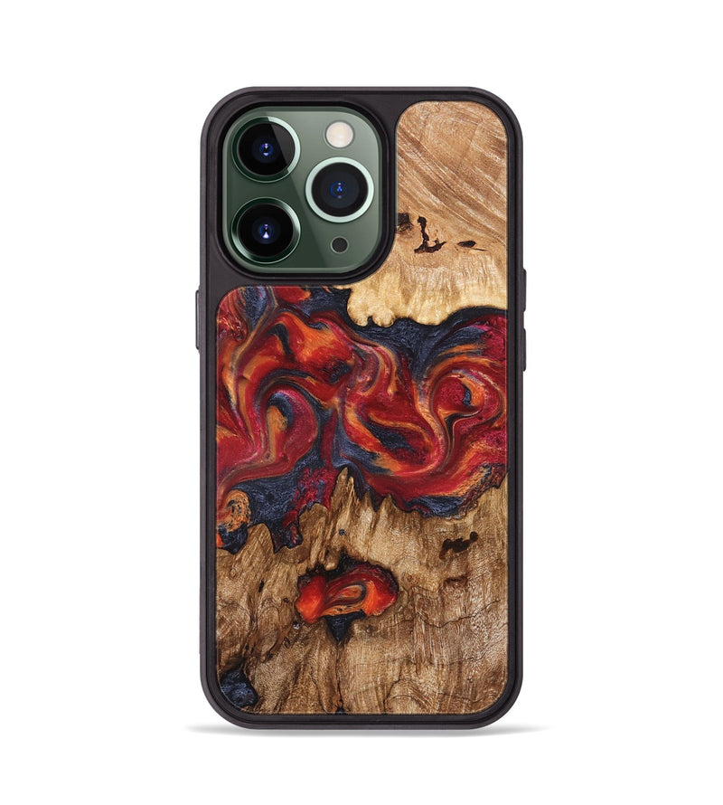 iPhone 13 Pro Wood Phone Case - Silas (Red, 827372)