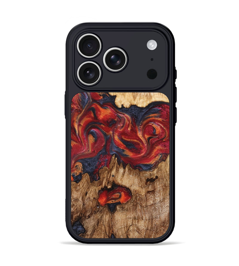 iPhone 17 Pro Wood Phone Case - Silas (Red, 827372)