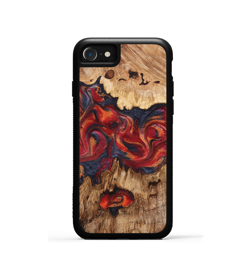 iPhone SE Wood Phone Case - Silas (Red, 827372)