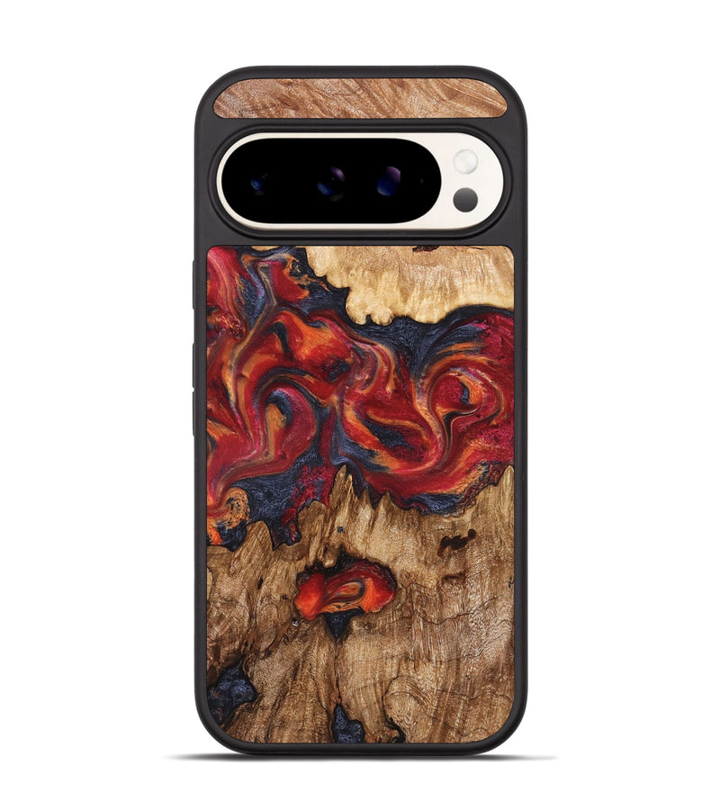Pixel 9 Pro Wood Phone Case - Silas (Red, 827372)