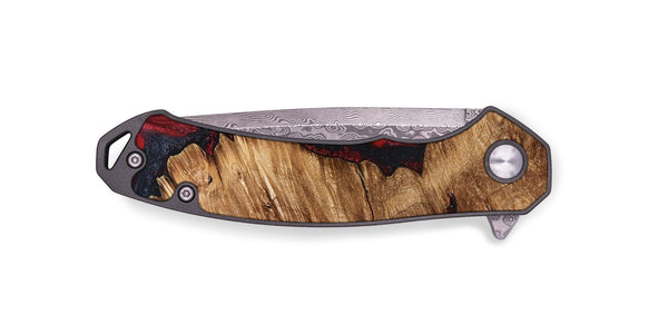 EDC Wood Pocket Knife - Nelle (Red, 827373)
