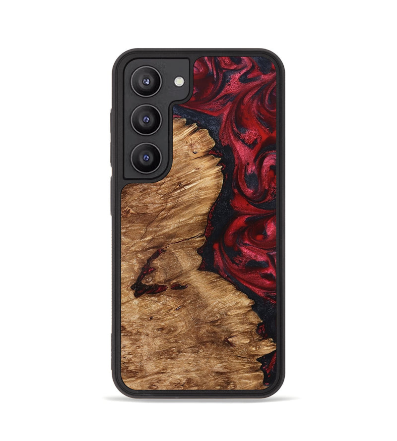 Galaxy S23 Wood Phone Case - Nelle (Red, 827373)