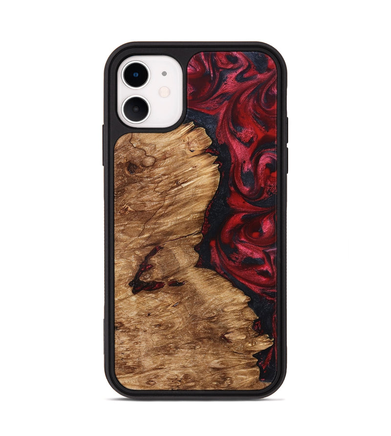 iPhone 11 Wood Phone Case - Nelle (Red, 827373)