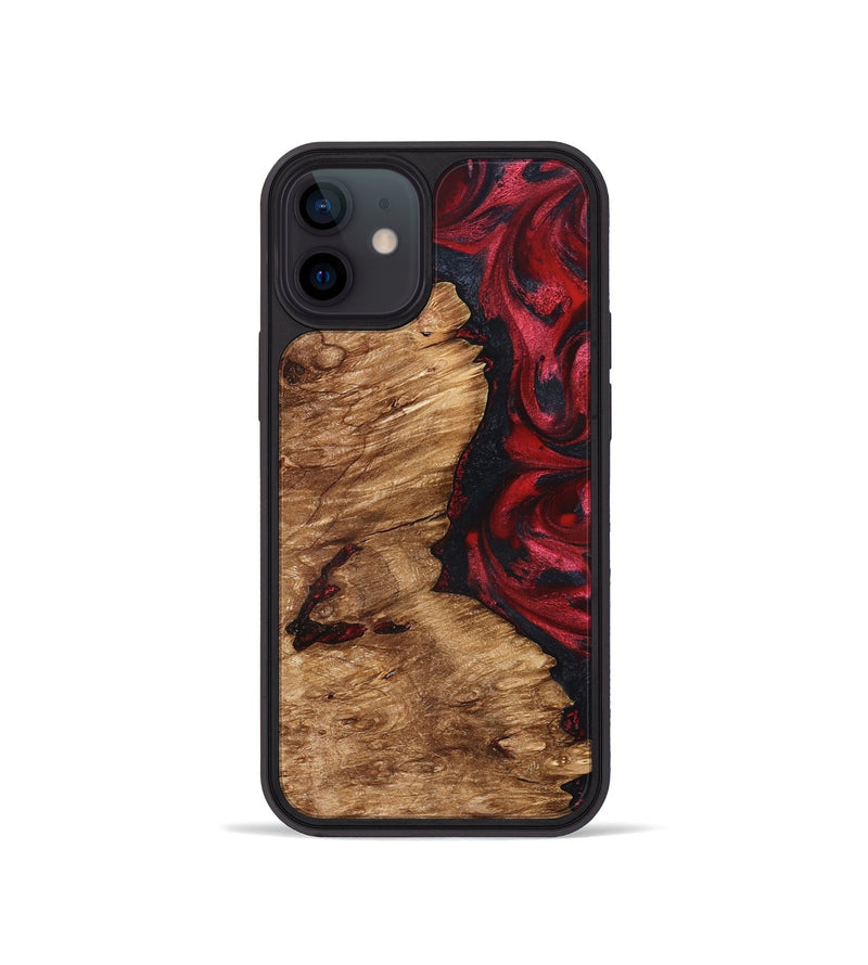 iPhone 12 mini Wood Phone Case - Nelle (Red, 827373)