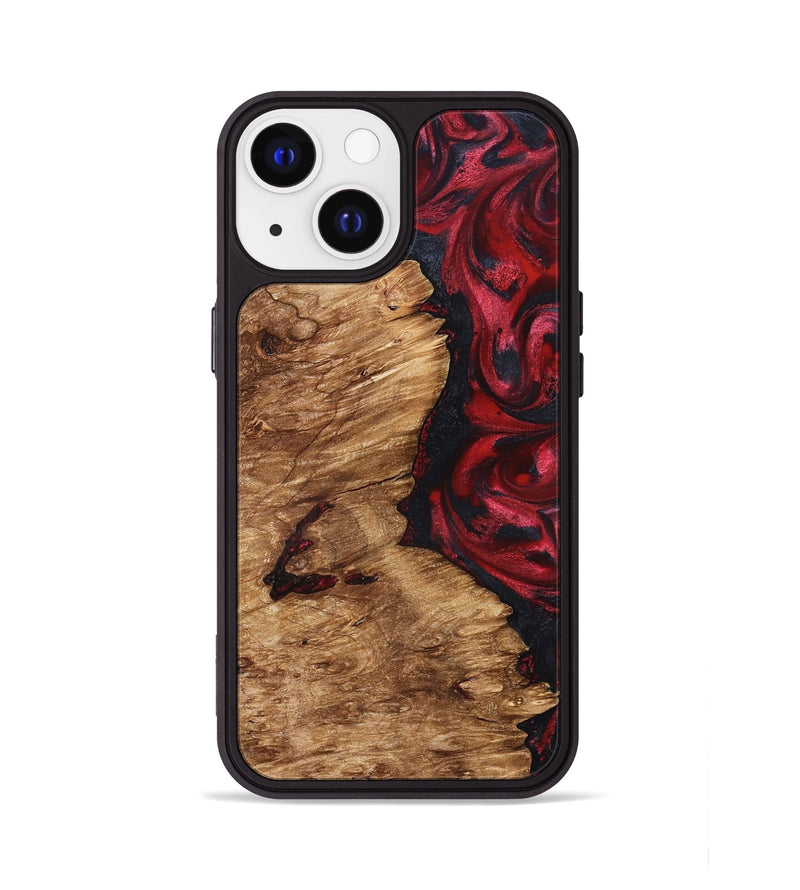 iPhone 13 Wood Phone Case - Nelle (Red, 827373)