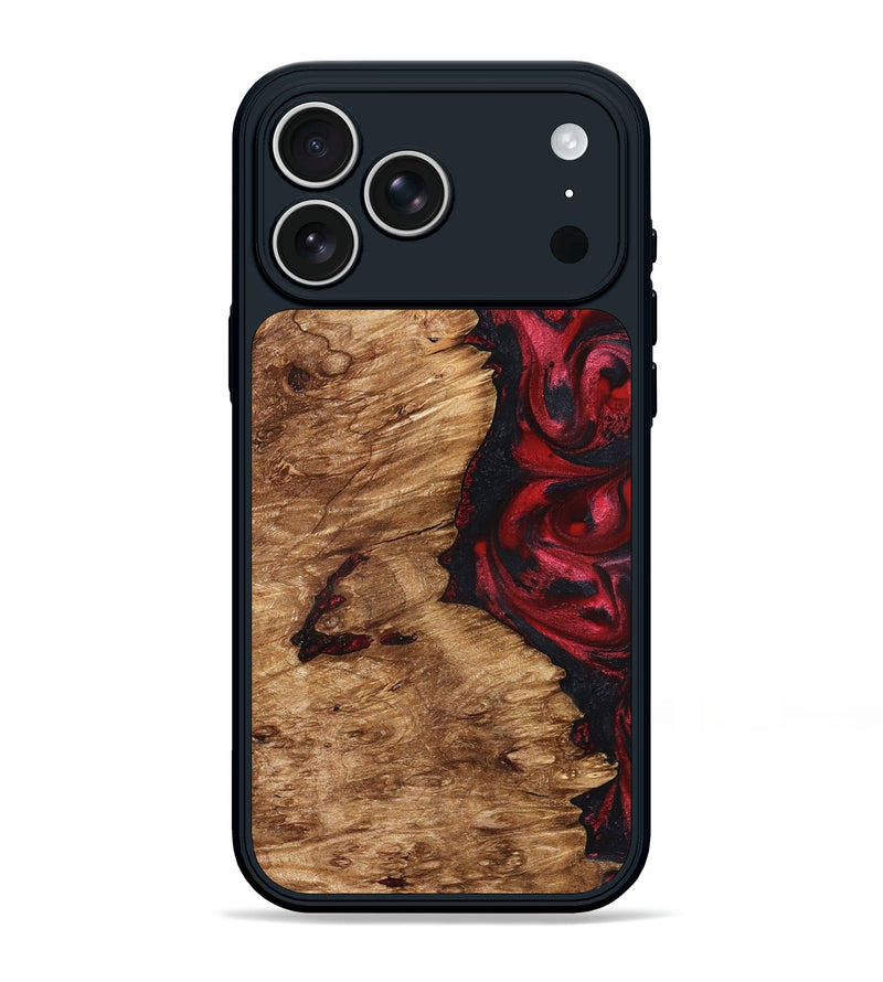 iPhone 17 Pro Max Wood Phone Case - Nelle (Red, 827373)