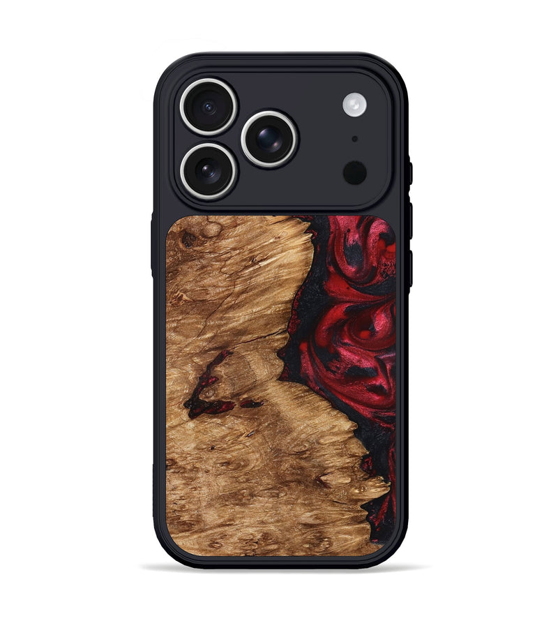 iPhone 17 Pro Wood Phone Case - Nelle (Red, 827373)