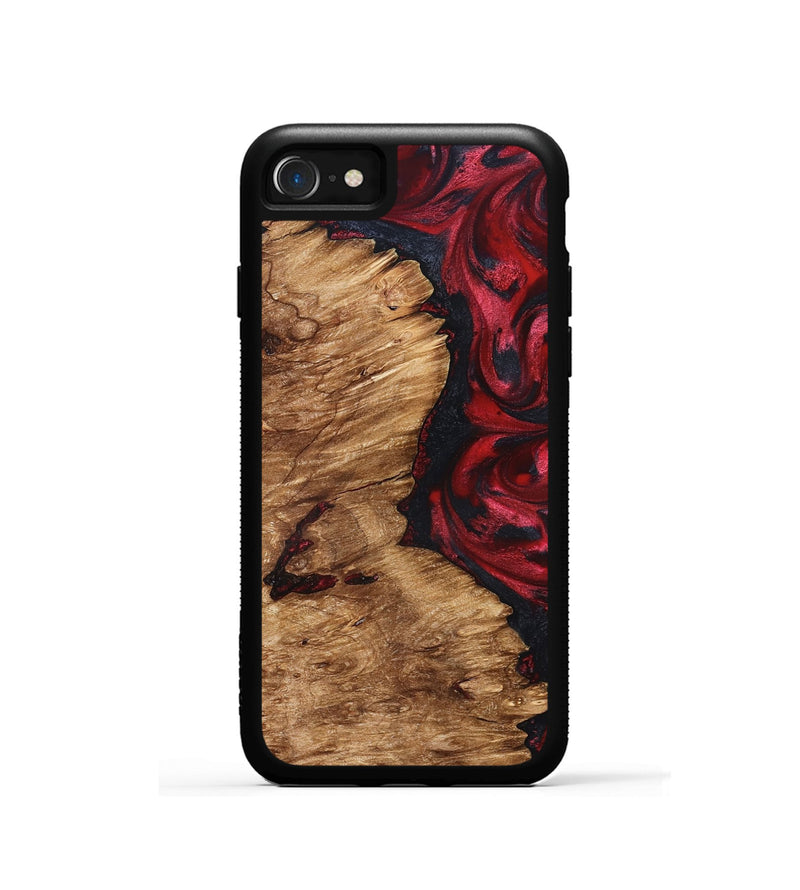 iPhone SE Wood Phone Case - Nelle (Red, 827373)