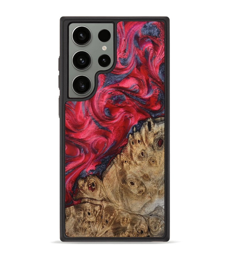 Galaxy S23 Ultra Wood Phone Case - Regan (Red, 827374)