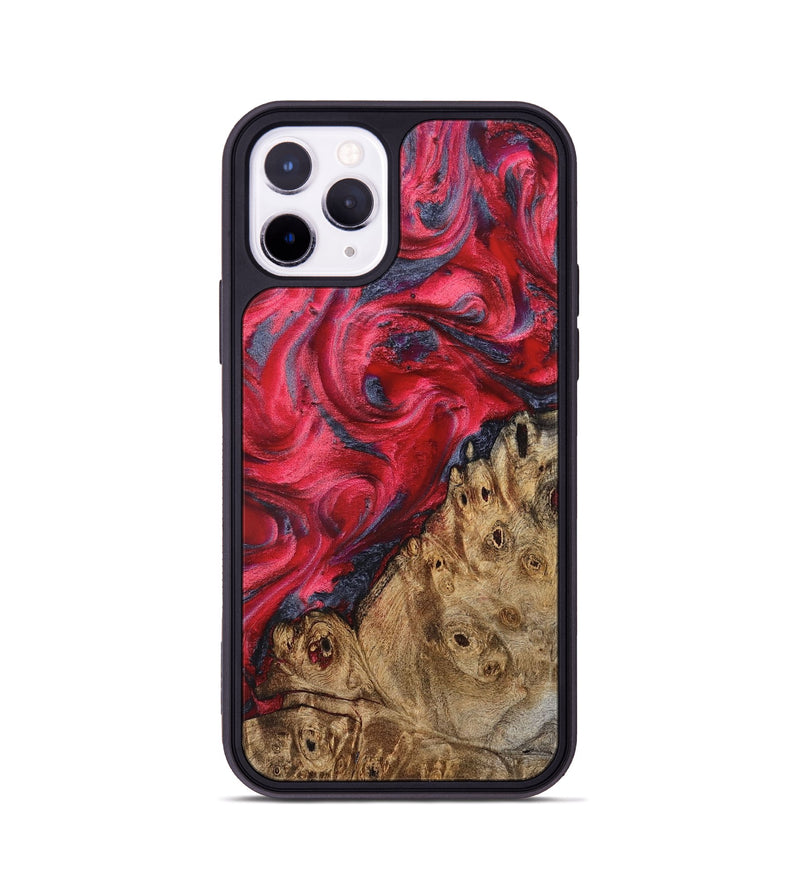 iPhone 11 Pro Wood Phone Case - Regan (Red, 827374)