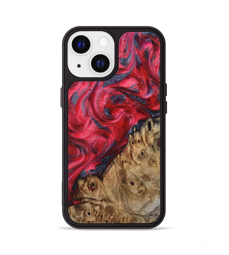 iPhone 13 Wood Phone Case - Regan (Red, 827374)