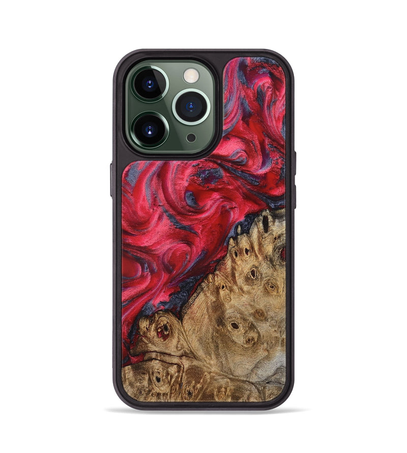 iPhone 13 Pro Wood Phone Case - Regan (Red, 827374)