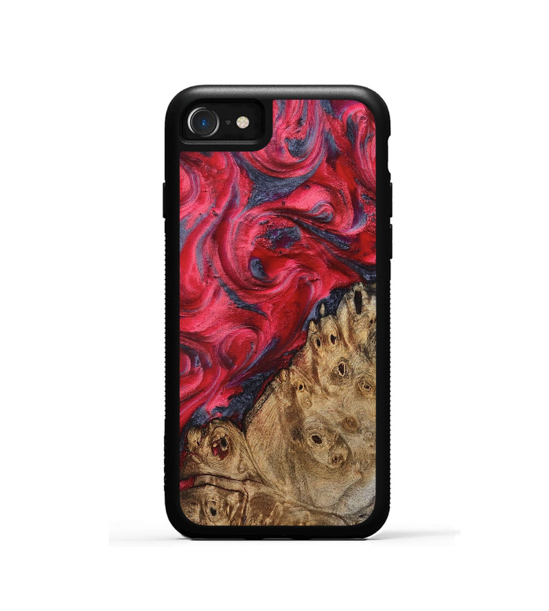 iPhone SE Wood Phone Case - Regan (Red, 827374)