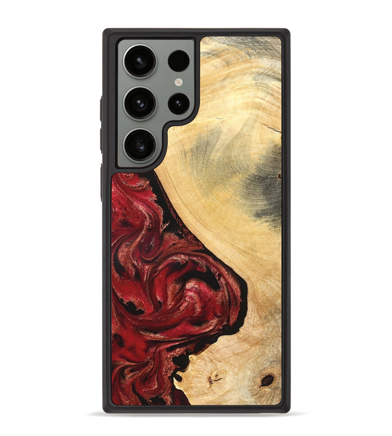 Galaxy S23 Ultra Wood Phone Case - Dirk (Red, 827376)