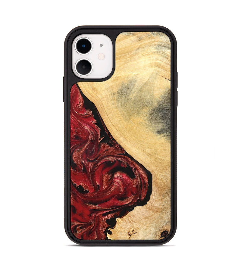 iPhone 11 Wood Phone Case - Dirk (Red, 827376)