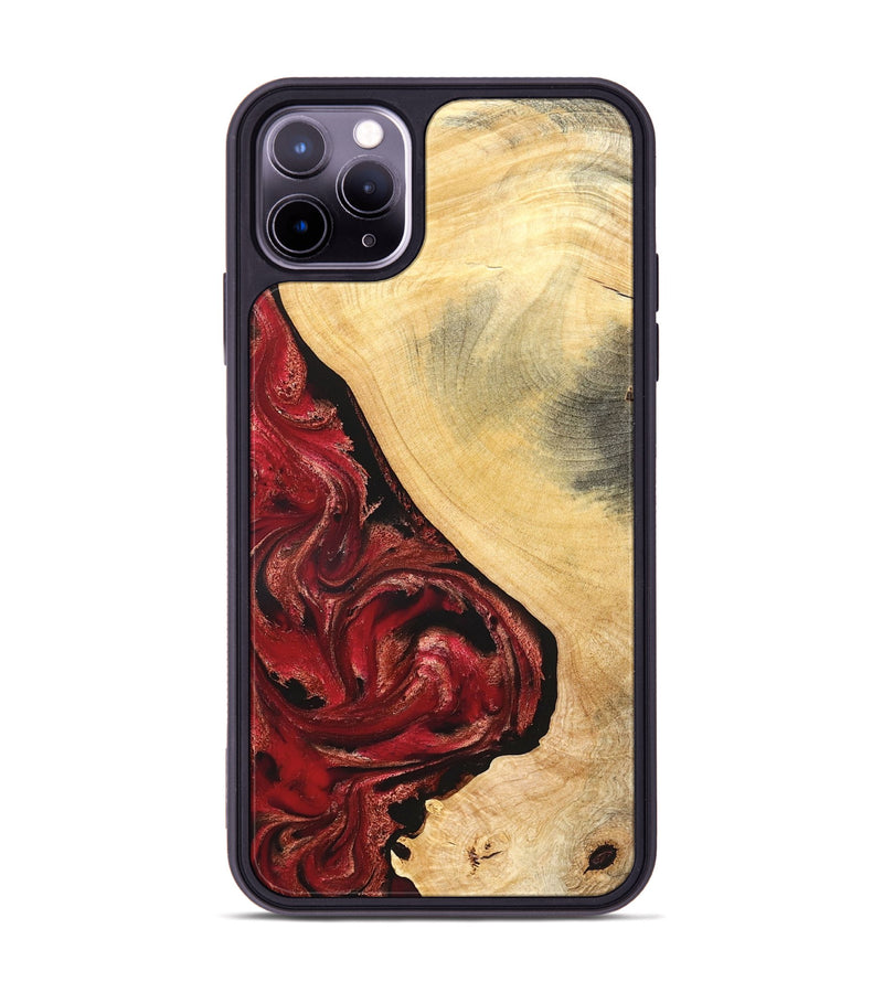 iPhone 11 Pro Max Wood Phone Case - Dirk (Red, 827376)