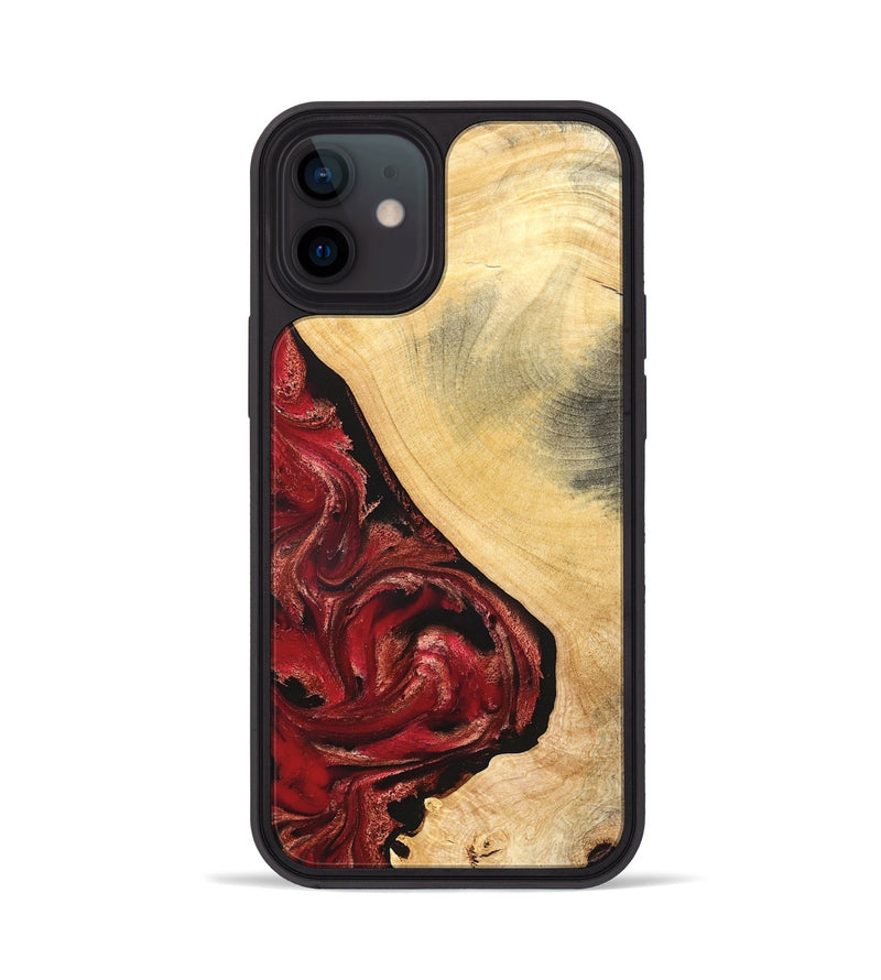 iPhone 12 Wood Phone Case - Dirk (Red, 827376)