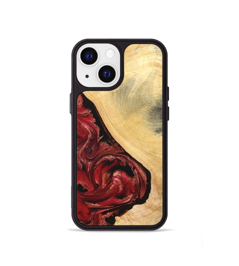 iPhone 13 mini Wood Phone Case - Dirk (Red, 827376)
